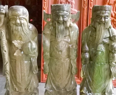 Phúc Lộc Thọ - Gỗ Đổi Màu - Cao 60